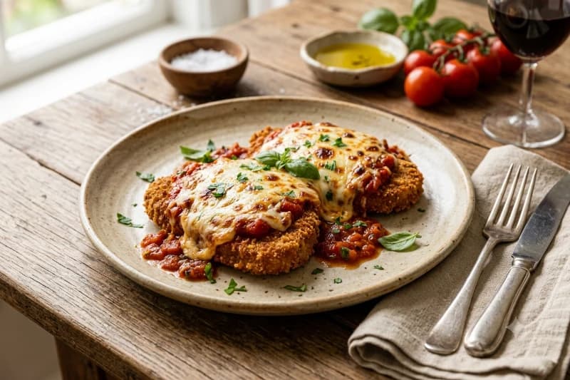 Filé à Parmegiana Clássico e Suculento
