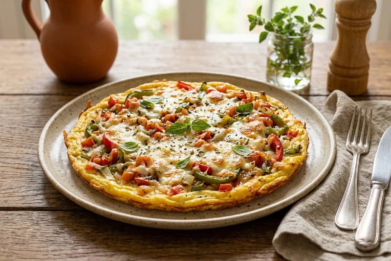 Pizza de Ovo sem Glúten