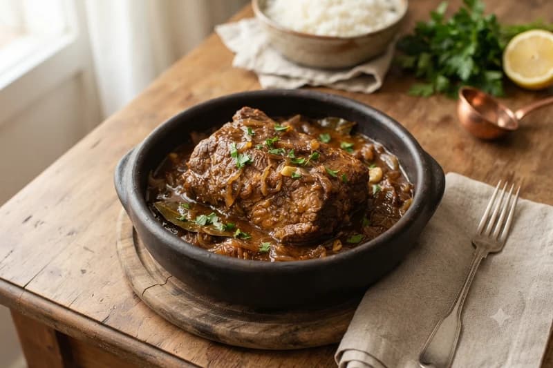Carne de Panela Clássica com Vinha d'Alhos