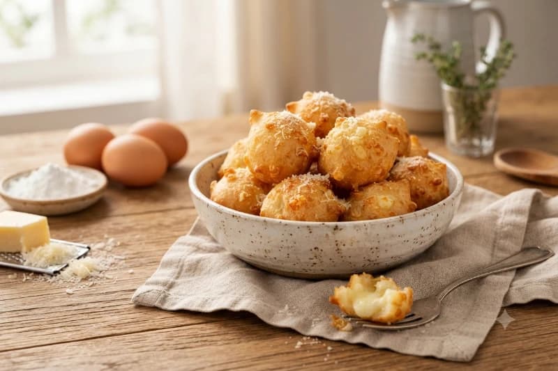 Bolinho de Chuva Salgado de Queijo