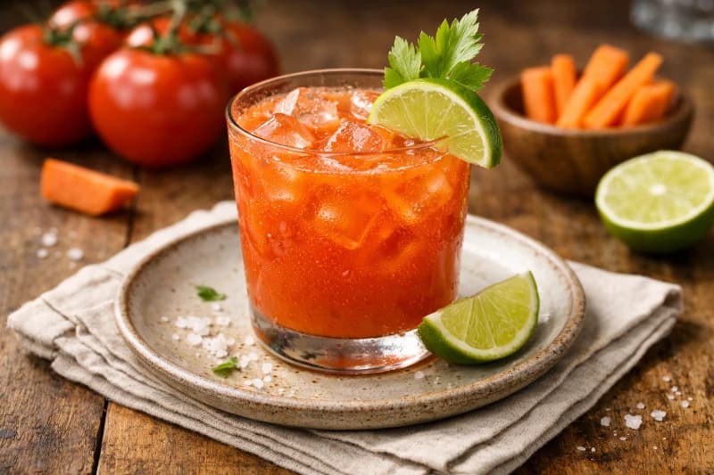 Coquetel Refrescante de Tomate e Cenoura