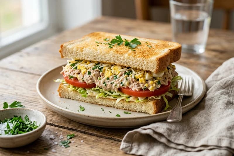 Sanduíche de Férias Cremoso de Atum