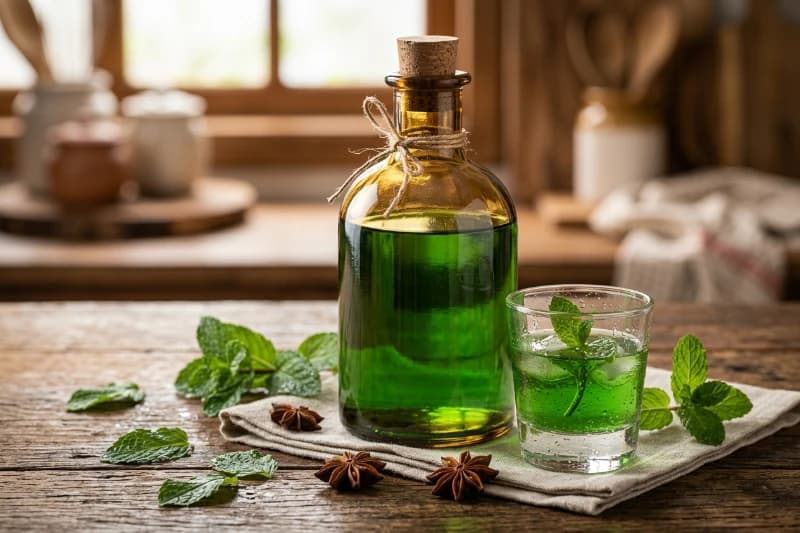 Licor de Menta Caseiro