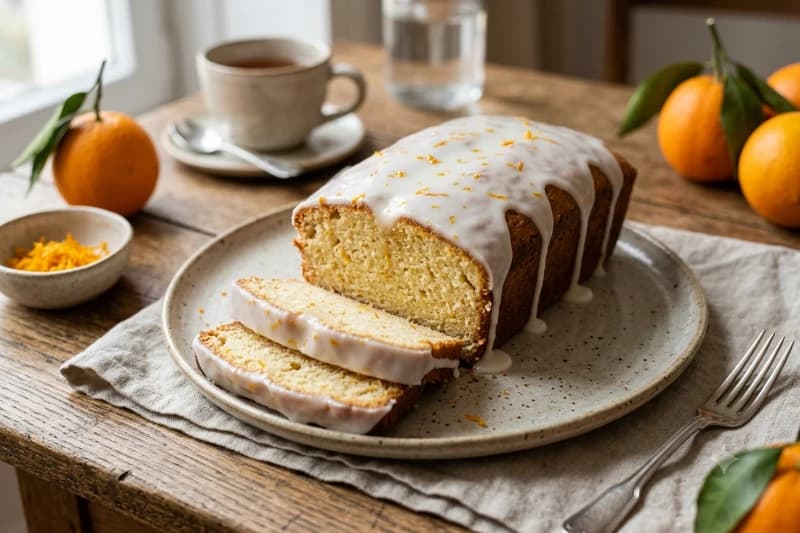 Bolo Alemão com Cobertura de Laranja
