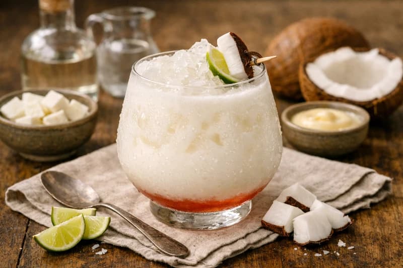 Batida de Coco Cremosa com Cachaça