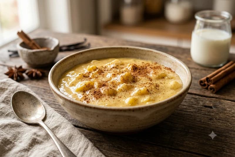 Ambrosia Tradicional com Baunilha e Canela