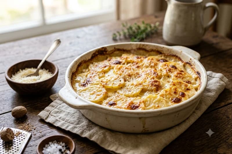 Batatas Gratinadas Clássicas e Cremosas