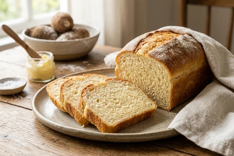 Pão de Cará Caseiro e Fofinho