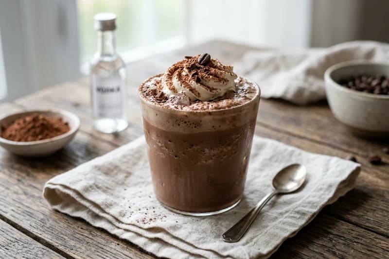 Batida Cremosa de Chocolate com Vodka