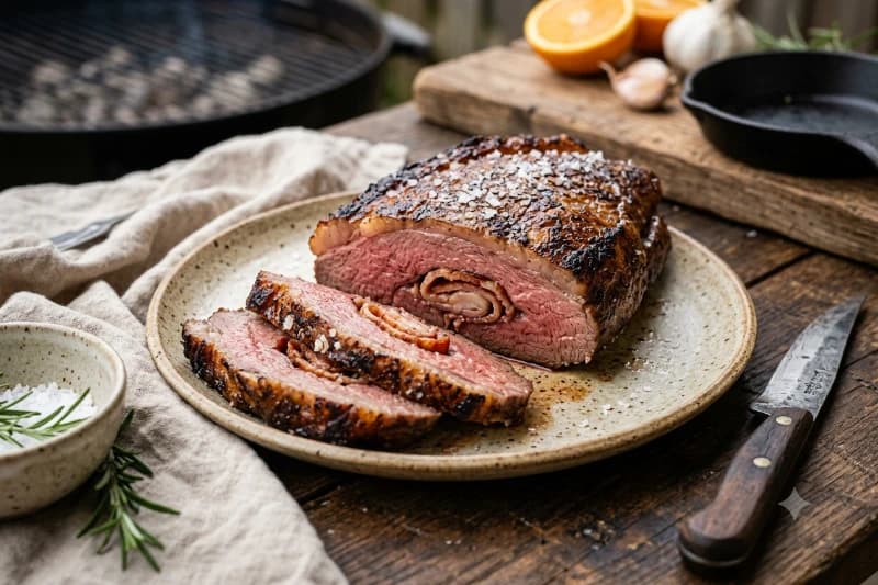 Picanha Recheada com Bacon