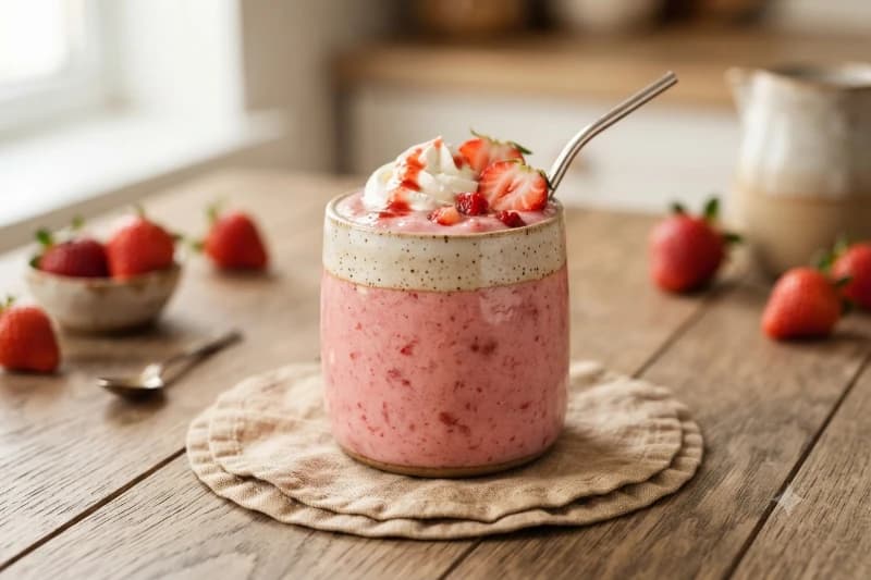 Batido de Morango Cremoso