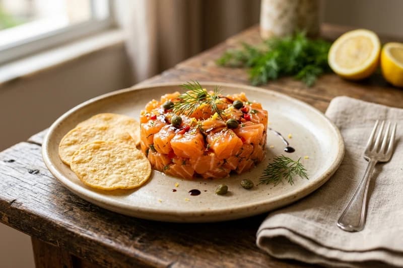 Tartar de Salmão ao Estilo Tatooine