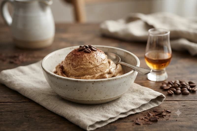 Gelado de Café e Whisky Sofisticado