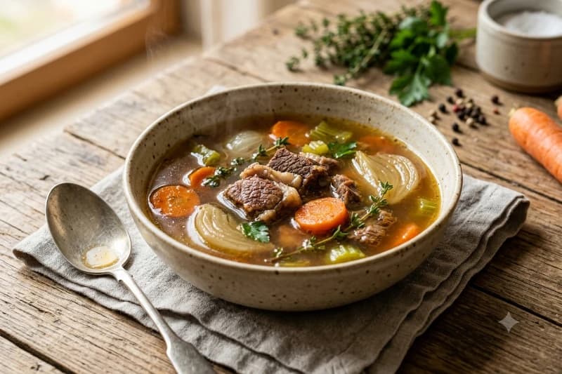 Caldo Básico de Carne Caseiro
