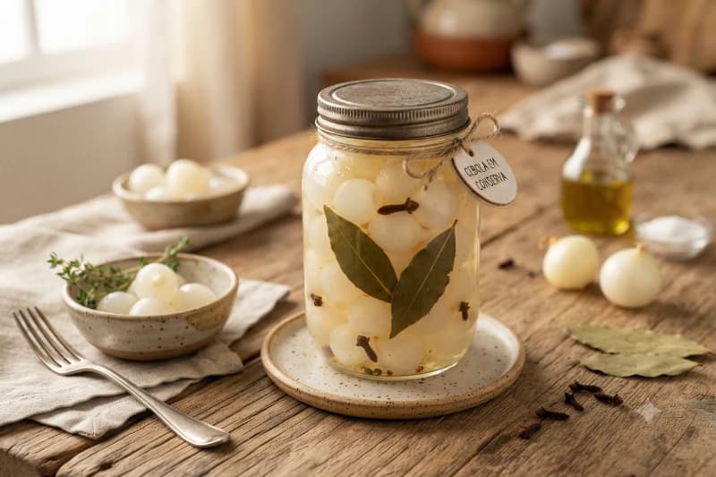 Cebola em Conserva Caseira