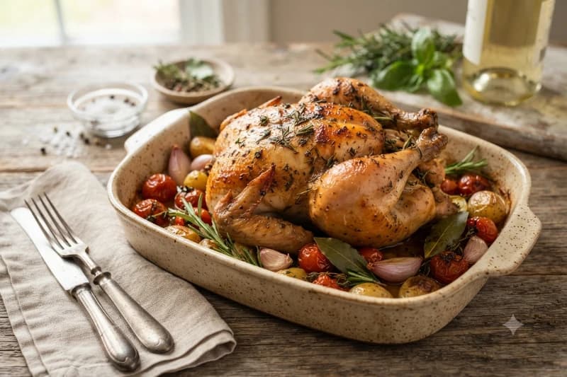 Frango Assado Bem Temperado