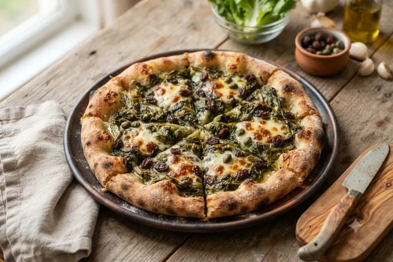 Recheio de Escarola para Pizza