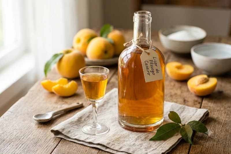 Licor de Pêssego Caseiro