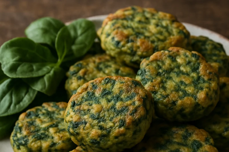 Receita de Bolinho de espinafre